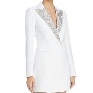 NWT Jay Godfrey Ace Sequin Collar Tux Dress